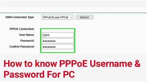 tpg pppoe username and password.